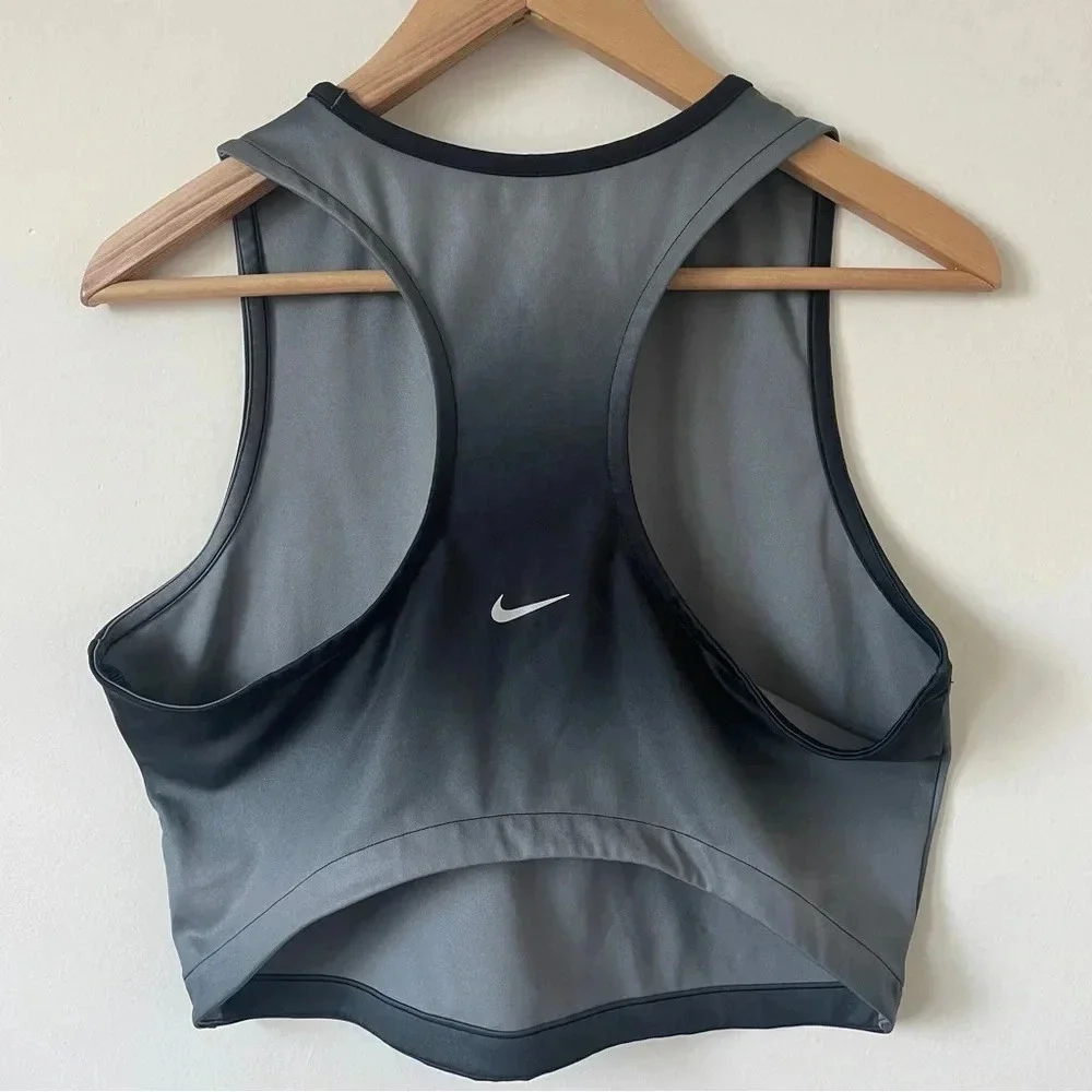 Nike Dri-Fit Swoosh Printed Crop Tank- Size L